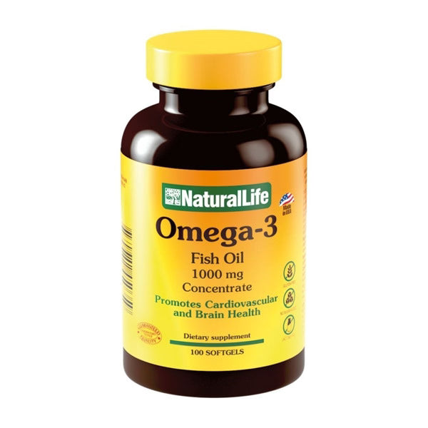 NATURAL LIFE Omega 3 Fish Oil 1000 mg 100 caps
