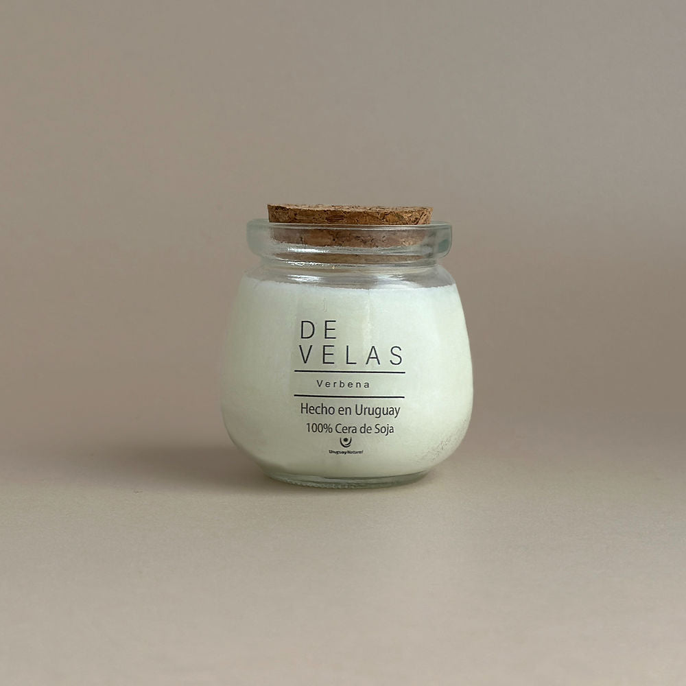 Vela Aromática 100% Natural - Corcho clásico G / Verbena