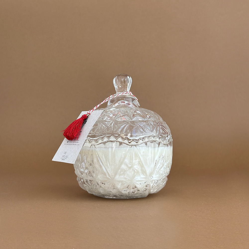 Vela Aromática 100% Natural - Caramelera Antigua / Lilas y Jazmines
