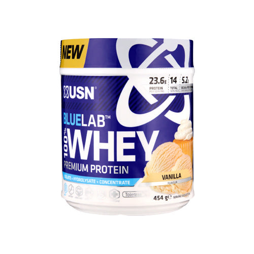 BLUELAB 100% WHEY PROTEIN Vainilla 454g