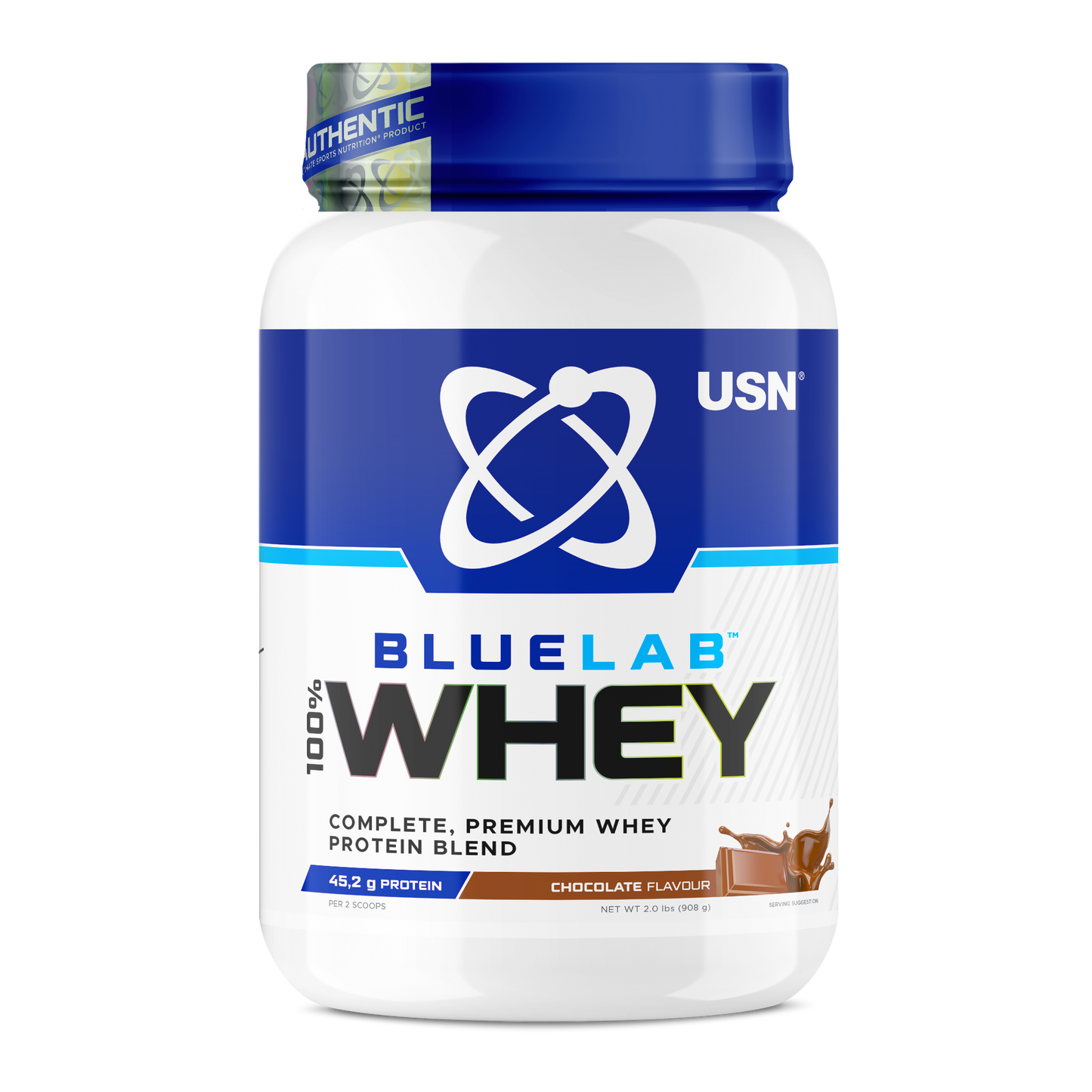 BLUELAB 100% WHEY PROTEIN Chocolate 908g