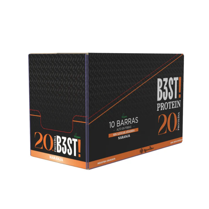 Barra proteina B3ST / Vegana Naranja x10