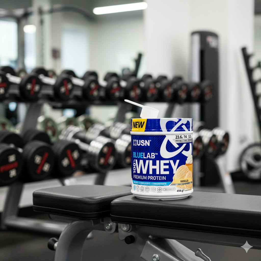 BLUELAB 100% WHEY PROTEIN Vainilla 454g