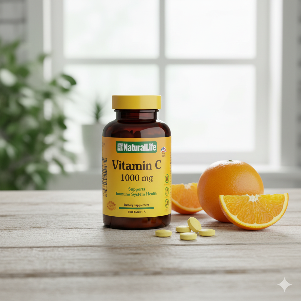 NATURAL LIFE Vitamina C - 1000 mg 100 caps