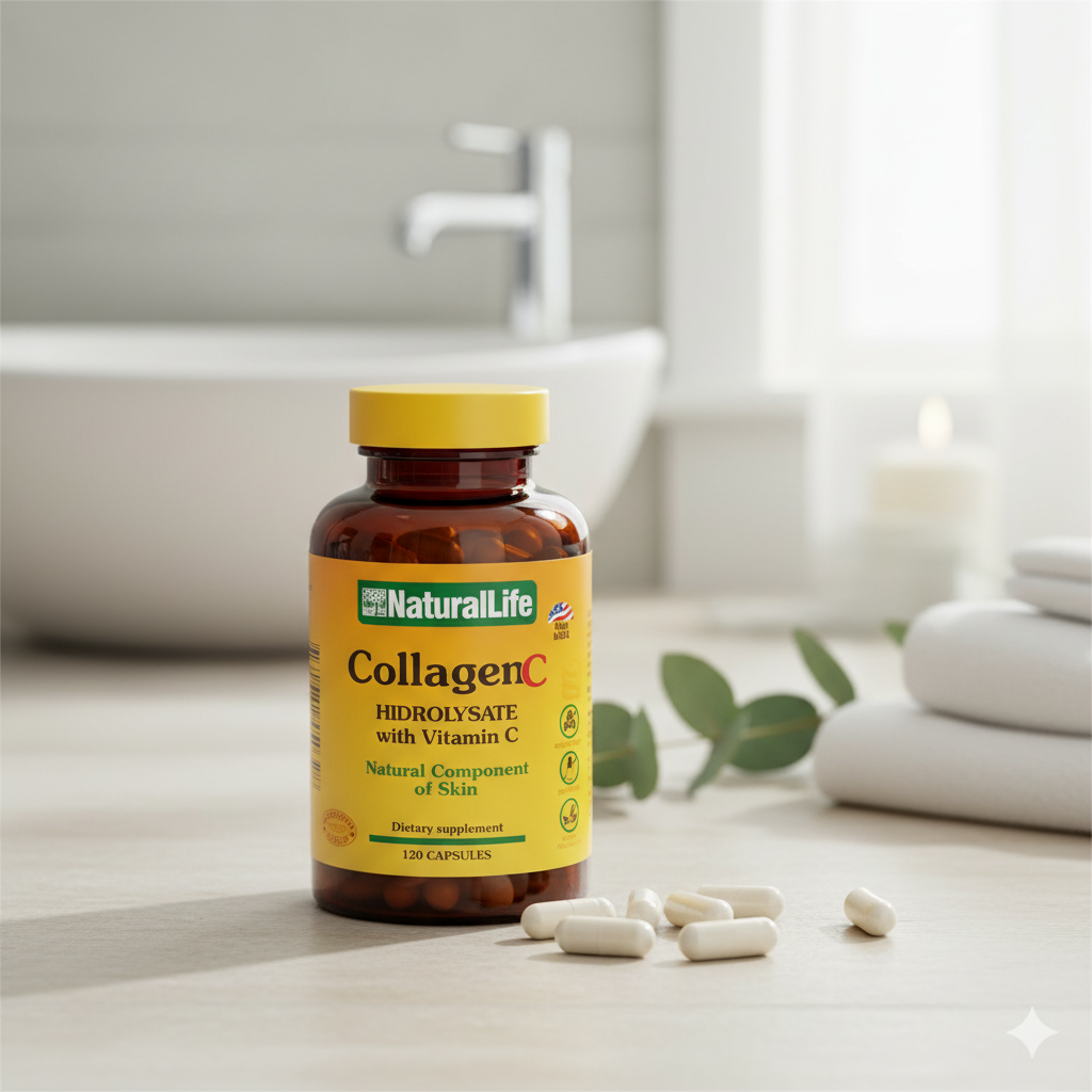 NATURAL LIFE Collagen + Vit. C 120 caps