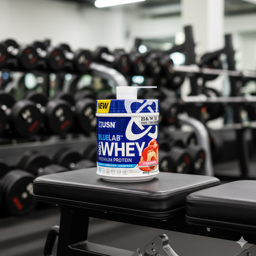 BLUELAB 100% WHEY PROTEIN Frutilla 454g