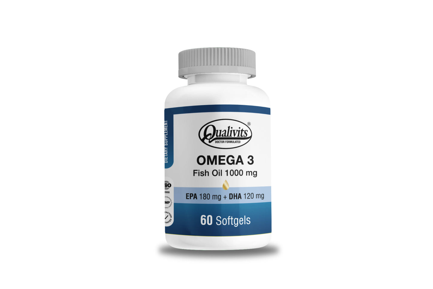 QUALIVITS Omega 3 - Fish Oil 1000 mg 60 Soft.