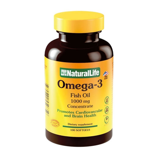 NATURAL LIFE Omega 3 Fish Oil 1000 mg 100 caps