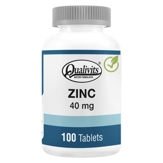 QUALIVITS Zinc 40 mg 100 Tabs.