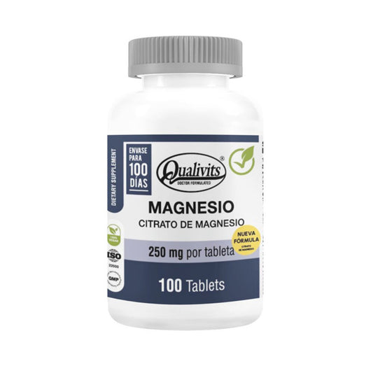 QUALIVITS Citrato De Magnesio 250 Mg 100 Caps