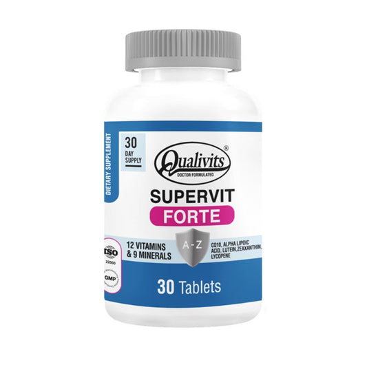 QUALIVITS SUPER VIT FORTE A-Z WITH BOX 30 Tabs.