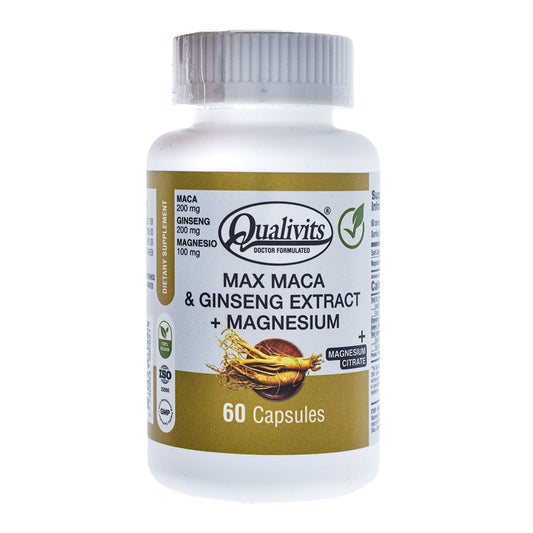 QUALIVITS MAX MACA & GINSENG EXTRACTS 60 Caps.
