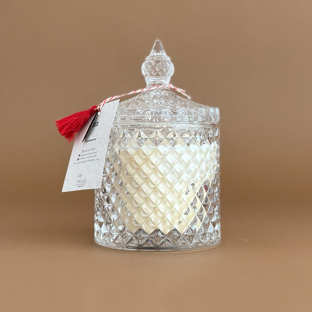 Vela Aromática 100% Natural - Caramelera deluxe transparente - L / Citrus