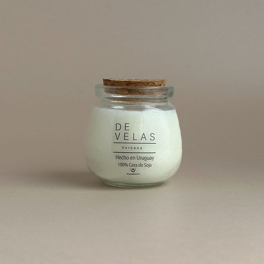 Vela Aromática 100% Natural - Corcho clásico G / Verbena