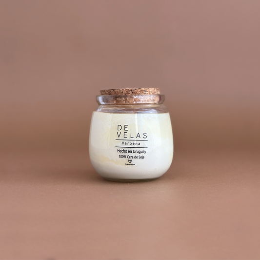 Vela Aromática 100% Natural - Corcho clásico M / Verbena
