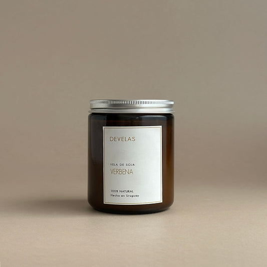 Vela Aromática 100% Natural - Ambar M / Verbena