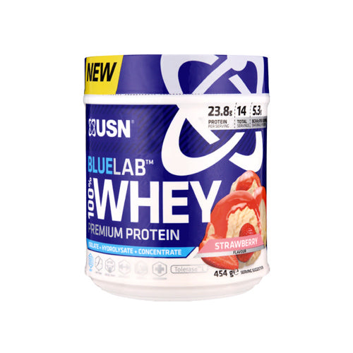 BLUELAB 100% WHEY PROTEIN Frutilla 454g