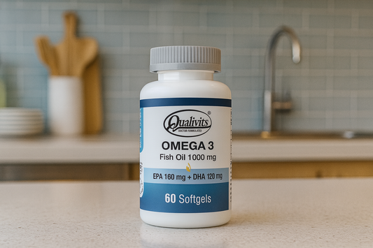 QUALIVITS Omega 3 - Fish Oil 1000 mg 60 Soft.