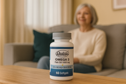 QUALIVITS Omega 3 - Fish Oil 1000 mg 60 Soft.