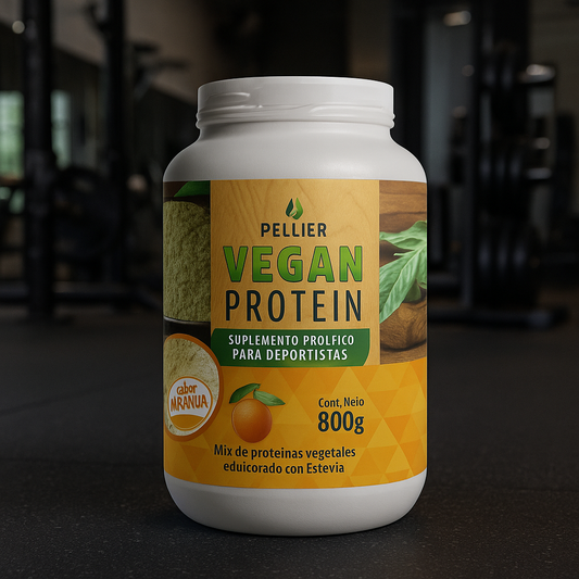 PELLIER VEGAN PROTEIN 800gr NARANJA