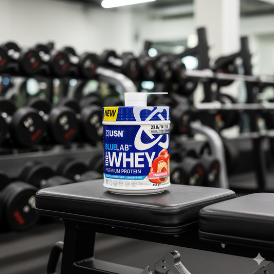 BLUELAB 100% WHEY PROTEIN Frutilla 454g